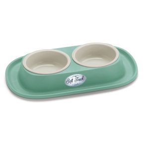 Miska Soft Touch podwójna dla psa pastelowa