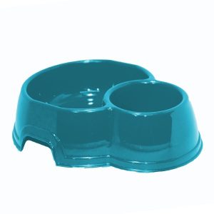 Miska dla psa podwójna plastikowa