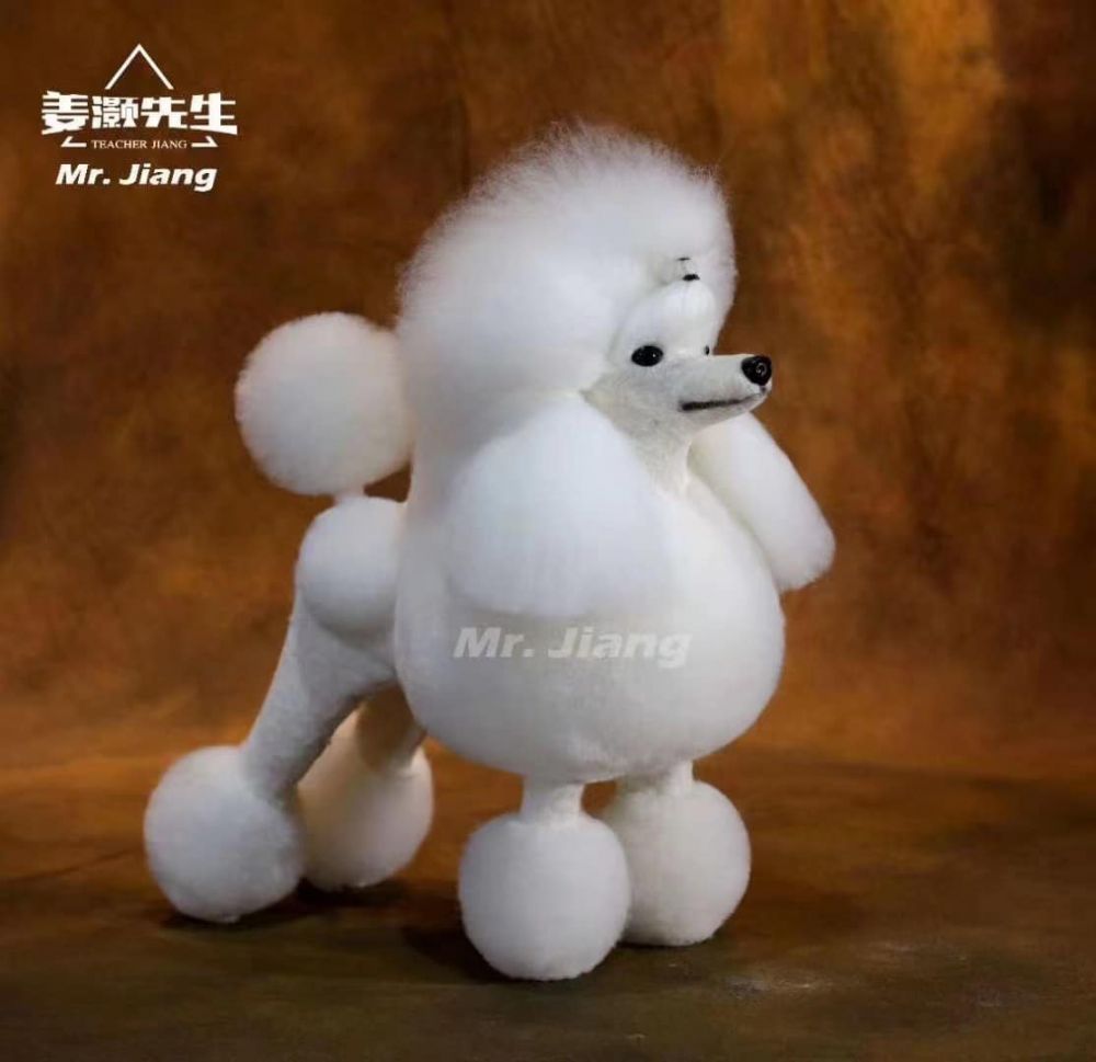 Włosy całe Poodle continetal wig white – zdjęcie 2