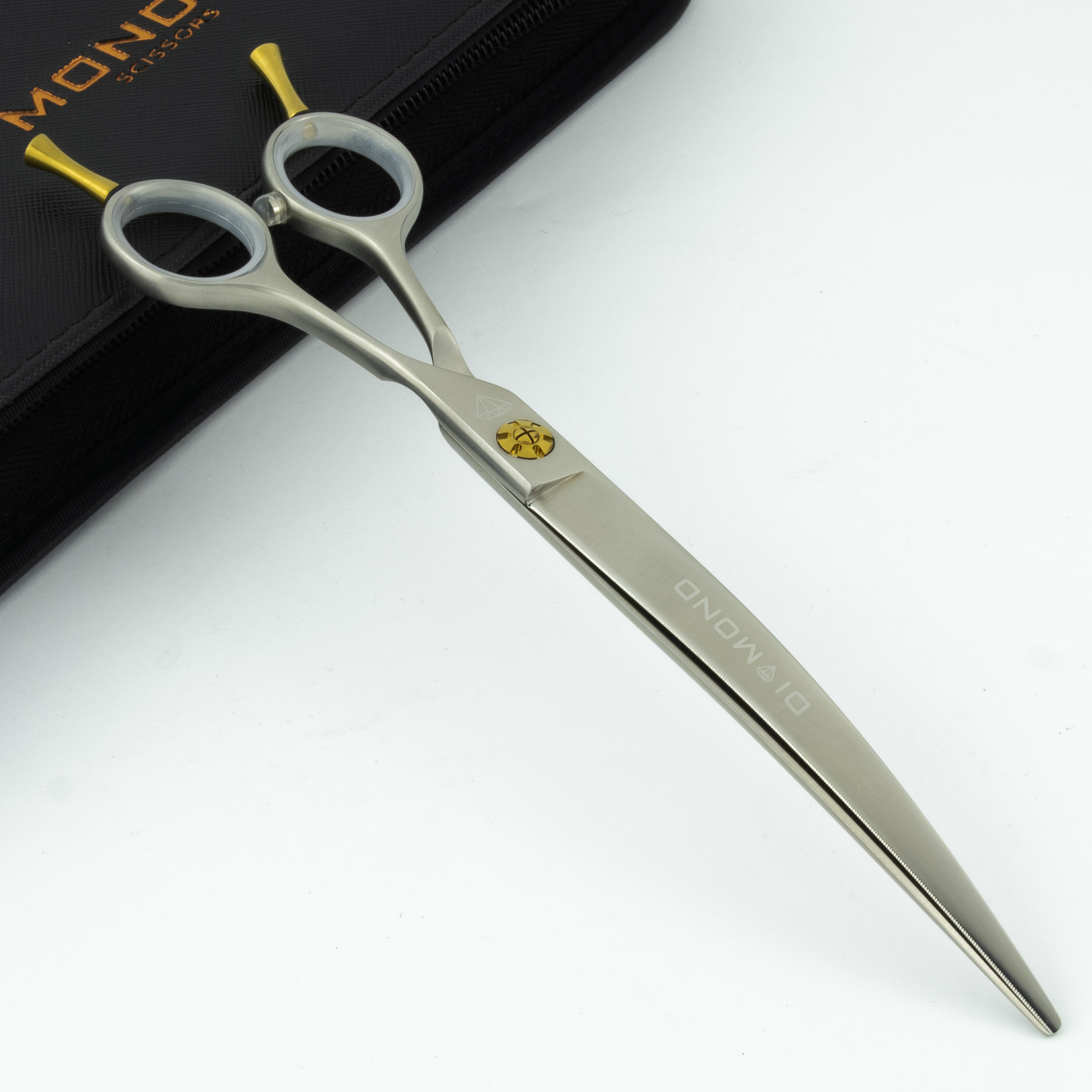 Nożyczki gięte Diamond Scissors z mikroszlifem 7,5" – zdjęcie 2