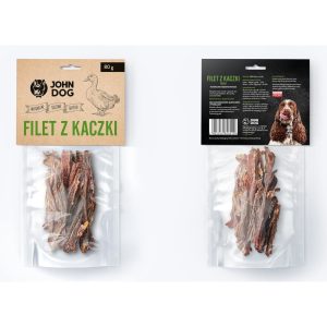 Smakołyki John Dog filet z kaczki paski 80 g
