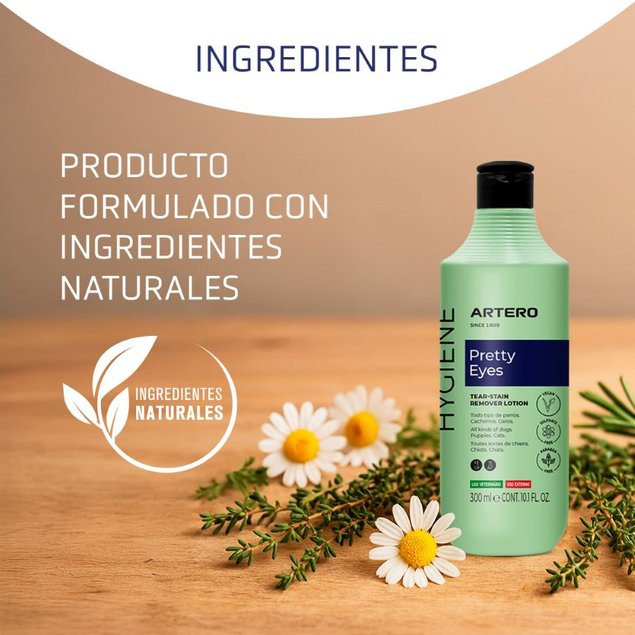 Płyn Pretty Eyes Artero 300 ml preparat do likwidacji przebarwień pod oczami i wokół pyszczka – zdjęcie 4