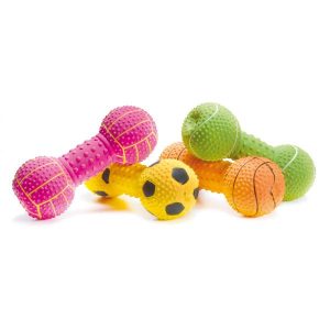 Zabawka dla psa piszcząca kostka 15 cm
