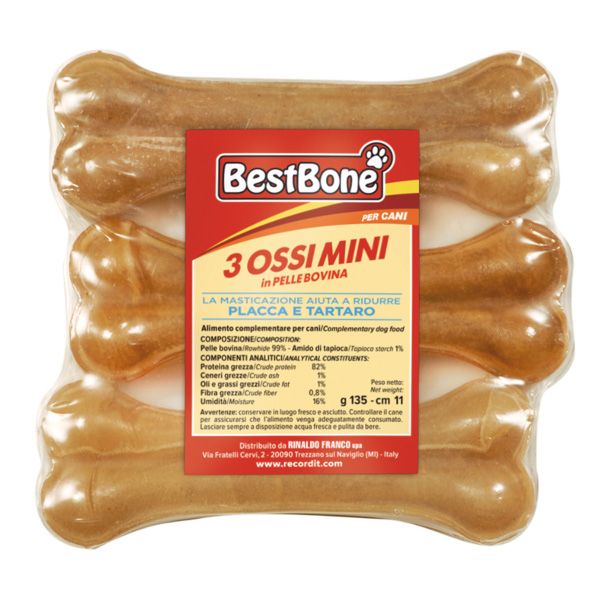 Kosteczki dla psa mini 135 g 3 sztuki