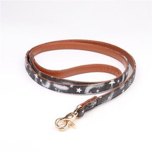 Smycz Winter czarna 120 cm