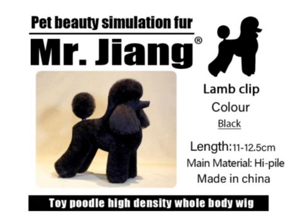 Włosy całe Poodle Lamb Clip wig Mr.Jiang black