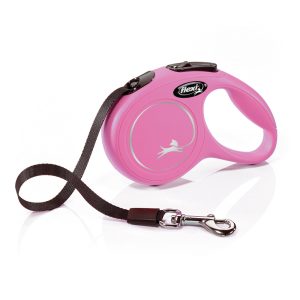 Smycz Flexi Classic 3 m taśma XS max 12 kg róż