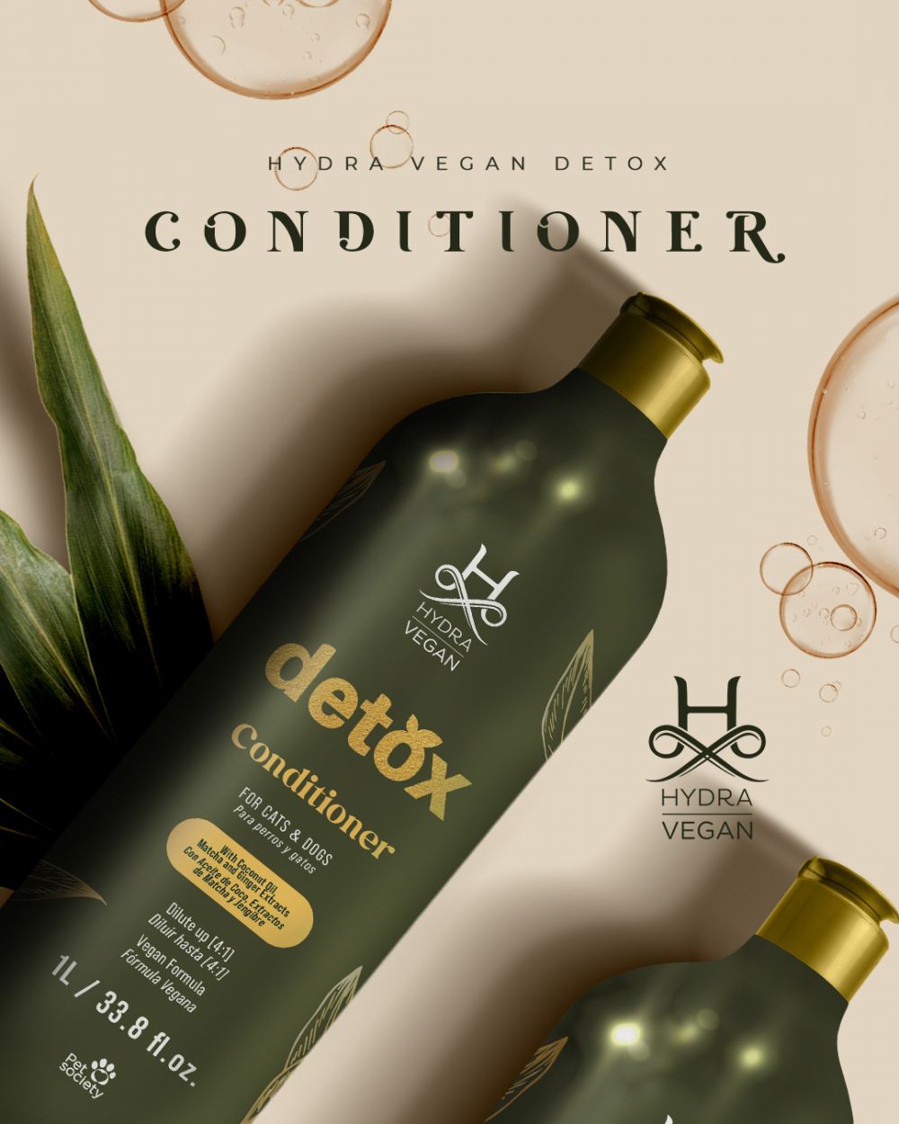Hydra Vetan Detox odżywka 1 L – zdjęcie 2