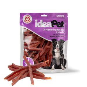 IdeaPet Miękkie spaghetti z kaczki przysmak dla psa 500g