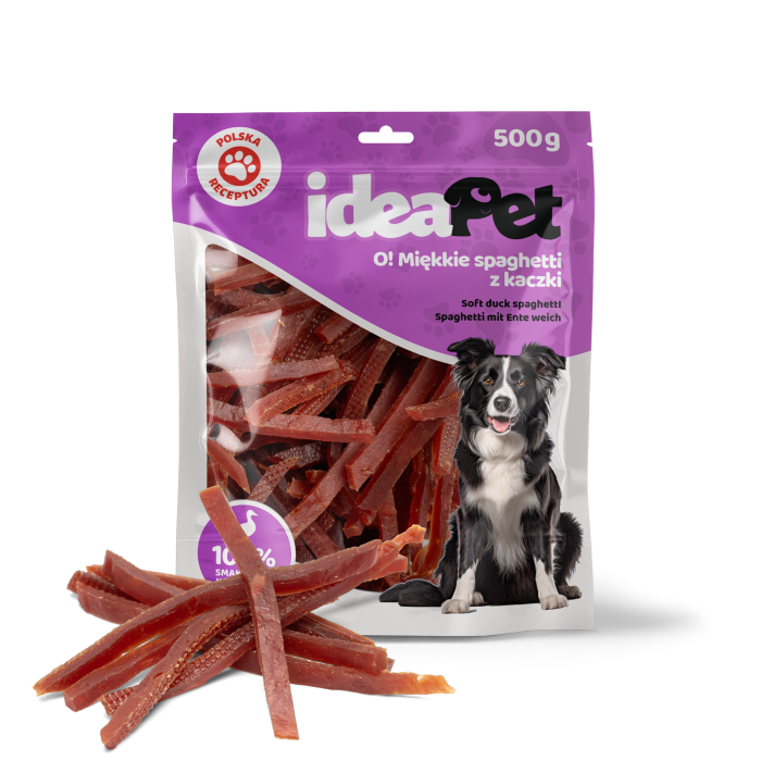 IdeaPet Miękkie spaghetti z kaczki przysmak dla psa 500g