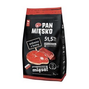 Karma Pan Mięsko wołowina z koziną chrupki M 3kg