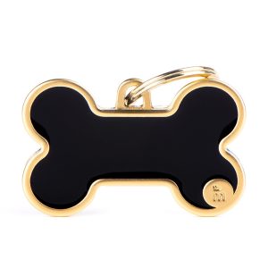 Zawieszka adresówka MyFamily Basic Handmade Satin Black Bone