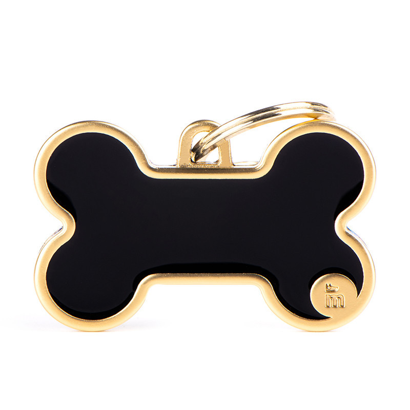 Zawieszka adresówka MyFamily Basic Handmade Satin Black Bone
