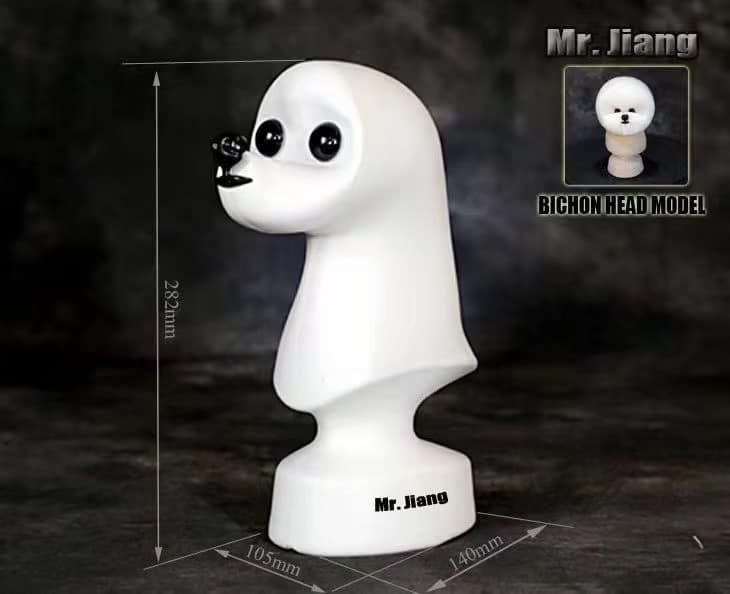 Manekin głowa Bichon Head model dog Mr.Jiang