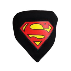Obroża bandanka Superman czarna S 34 cm