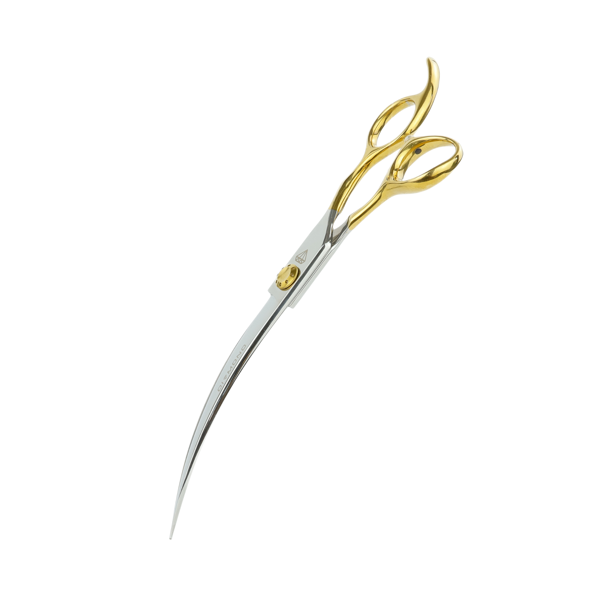 Nożyczki gięte Diamond Scissors Gold 8"