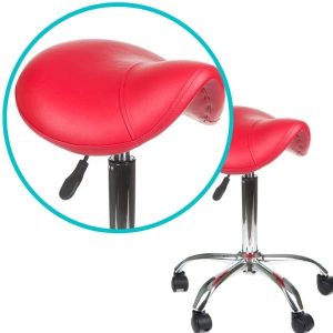 Krzesło/Hocker obrotowy BD-9909 czerwony