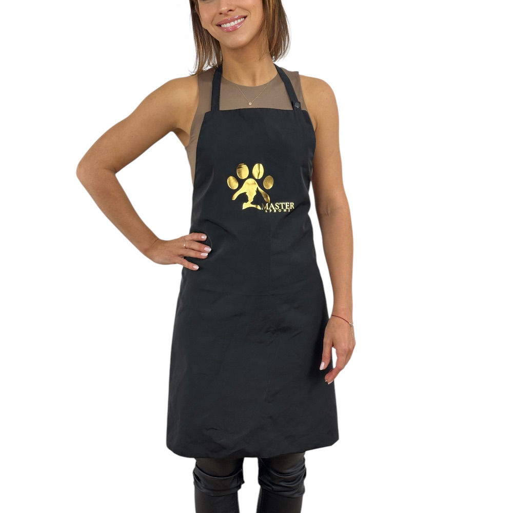 Fartuszek groomerski czarny MasterAprons – zdjęcie 2