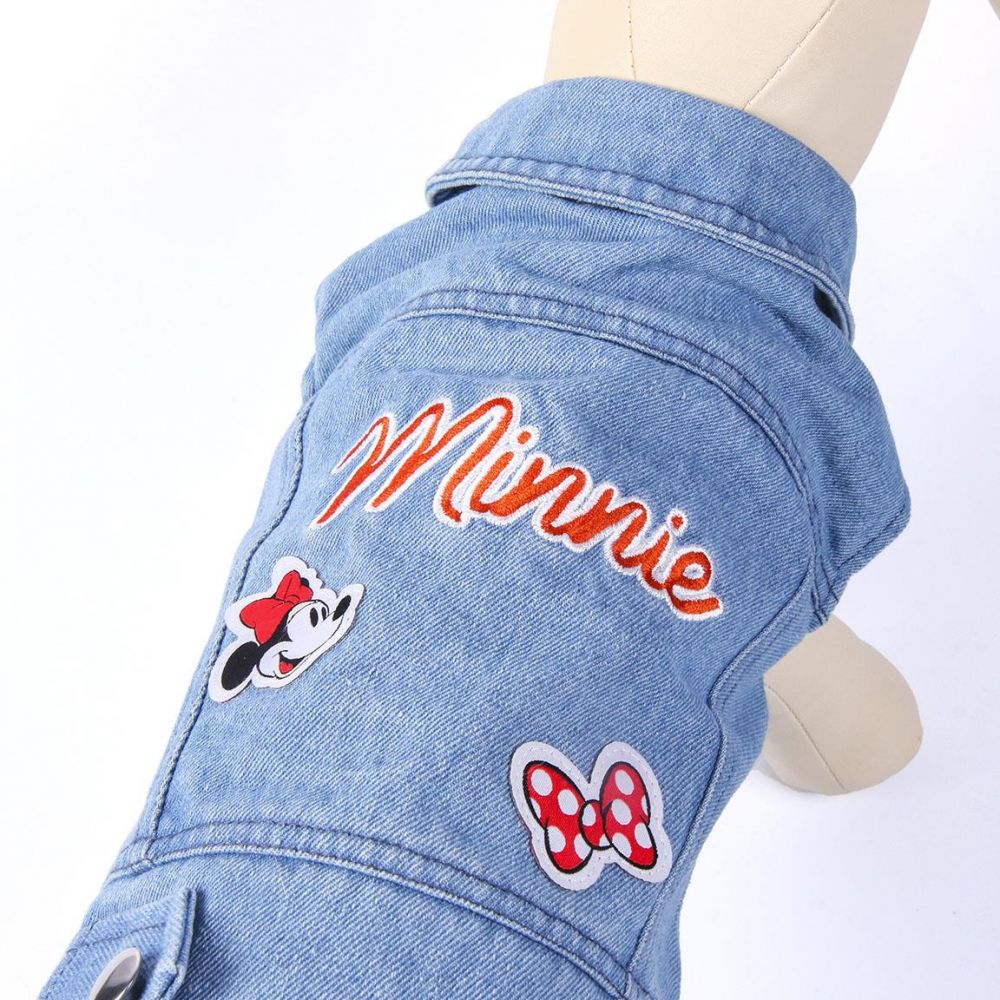 Kurtka Jeansowa Minnie dla psa XS 28 cm – zdjęcie 2
