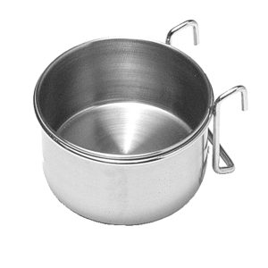 Metalowa miska na klatkę 0,75 l