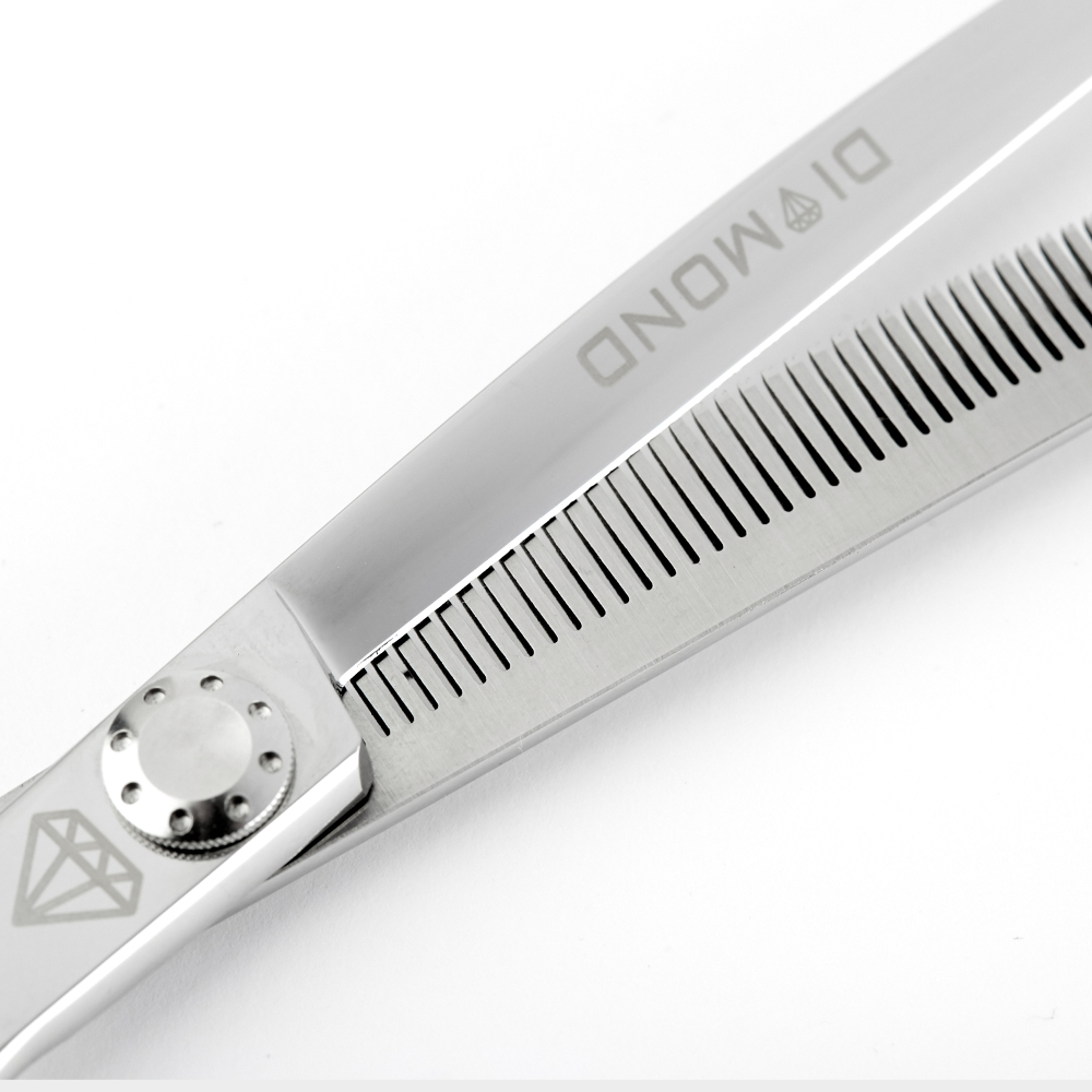 Nożyczki degażowe Diamond 7" 54 zęby gięte w dół – zdjęcie 2
