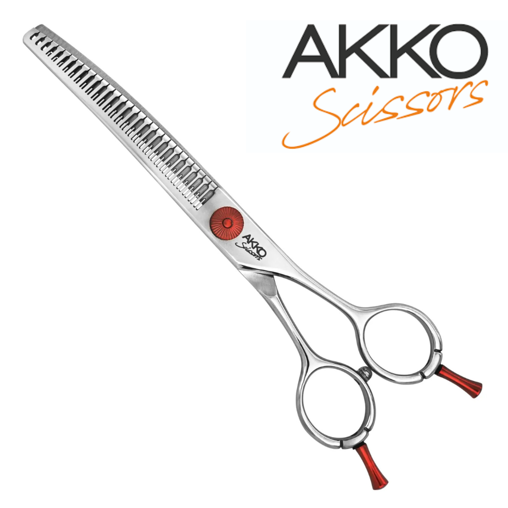 Nożyczki gięte degażowe Akko Scissors Freemont 30T by Paola Acco