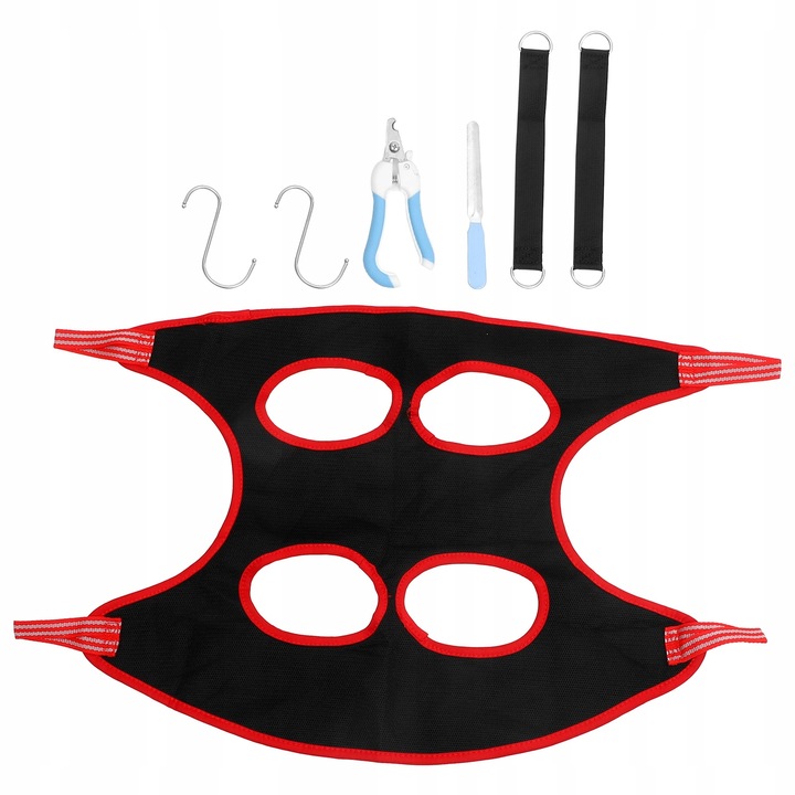 Zestaw do obcinania pazurów z hamakiem i akcesoriami M pink – zdjęcie 5