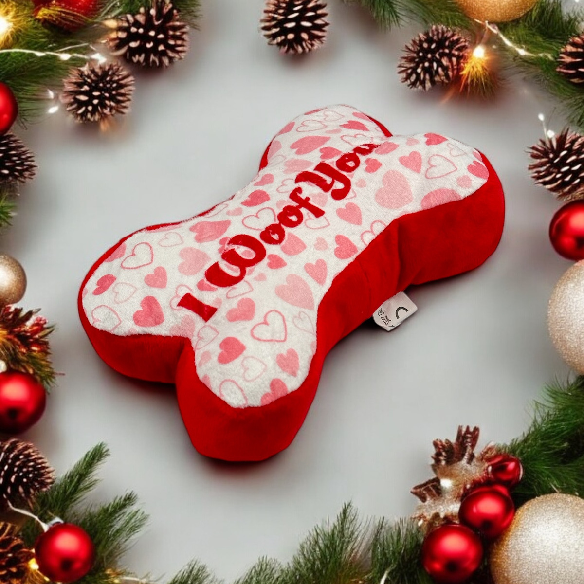 Pluszowa zabawka dla psa I Woof You 18x10 cm – zdjęcie 5