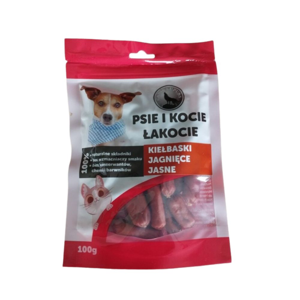 Canis Lupuss Kiełbaski jagnięce jasne 100g