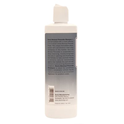 Davis Benzoyl Peroxide szampon leczniczy 355 ml przeciw świerzbowi i łojotokowi – zdjęcie 2