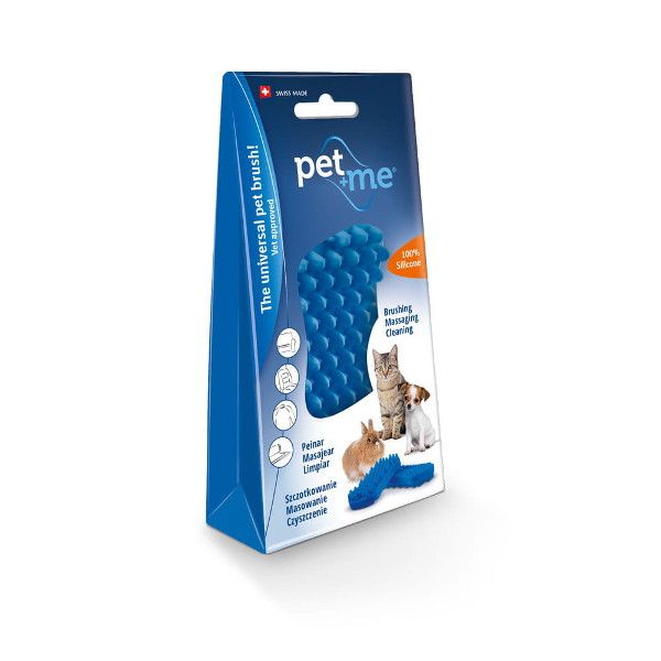 Szczotka dla małych psów Pet+Me Silicone Blue – zdjęcie 2