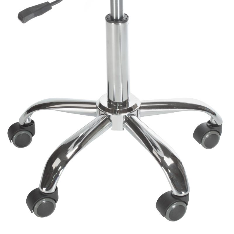 Krzesło/Hocker obrotowy z oparciem BD-9934 biały – zdjęcie 3