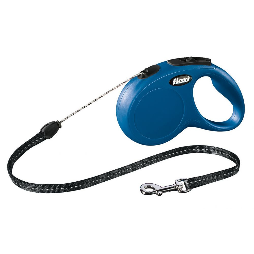 Smycz Flexi Classic 5 m linka S max 12 kg niebieska