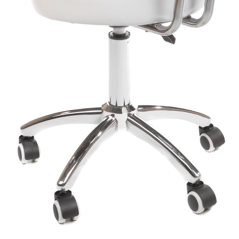 Taboret krzesło groomerskie BT 229 białe – zdjęcie 3