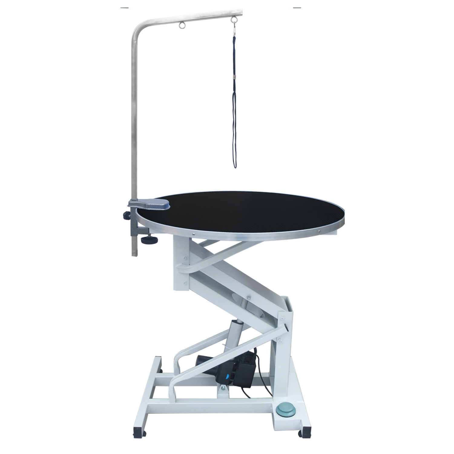 Stół elektryczny okrągły czarny 78 cm