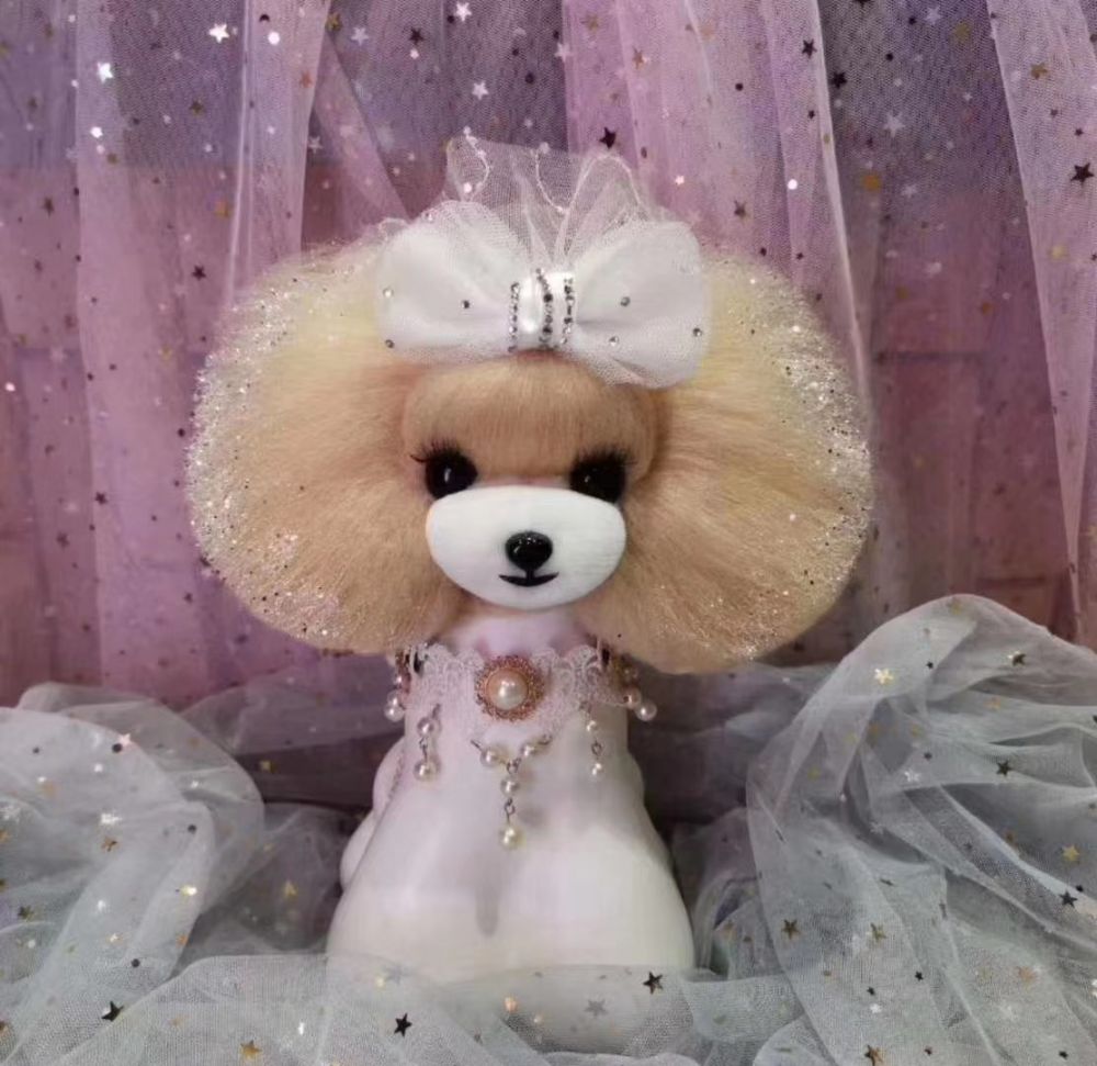 Włosy głowa Teddy Head Wig Mr Jiang złote – zdjęcie 2