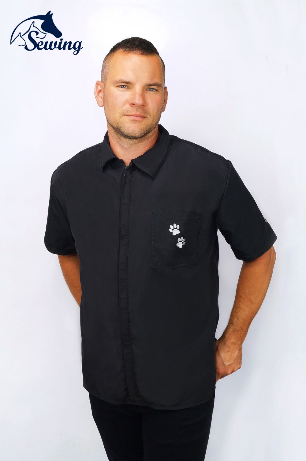 Bluza męska Boss S czarna – zdjęcie 2