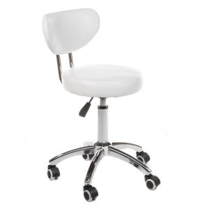 Taboret krzesło groomerskie BT 229 białe