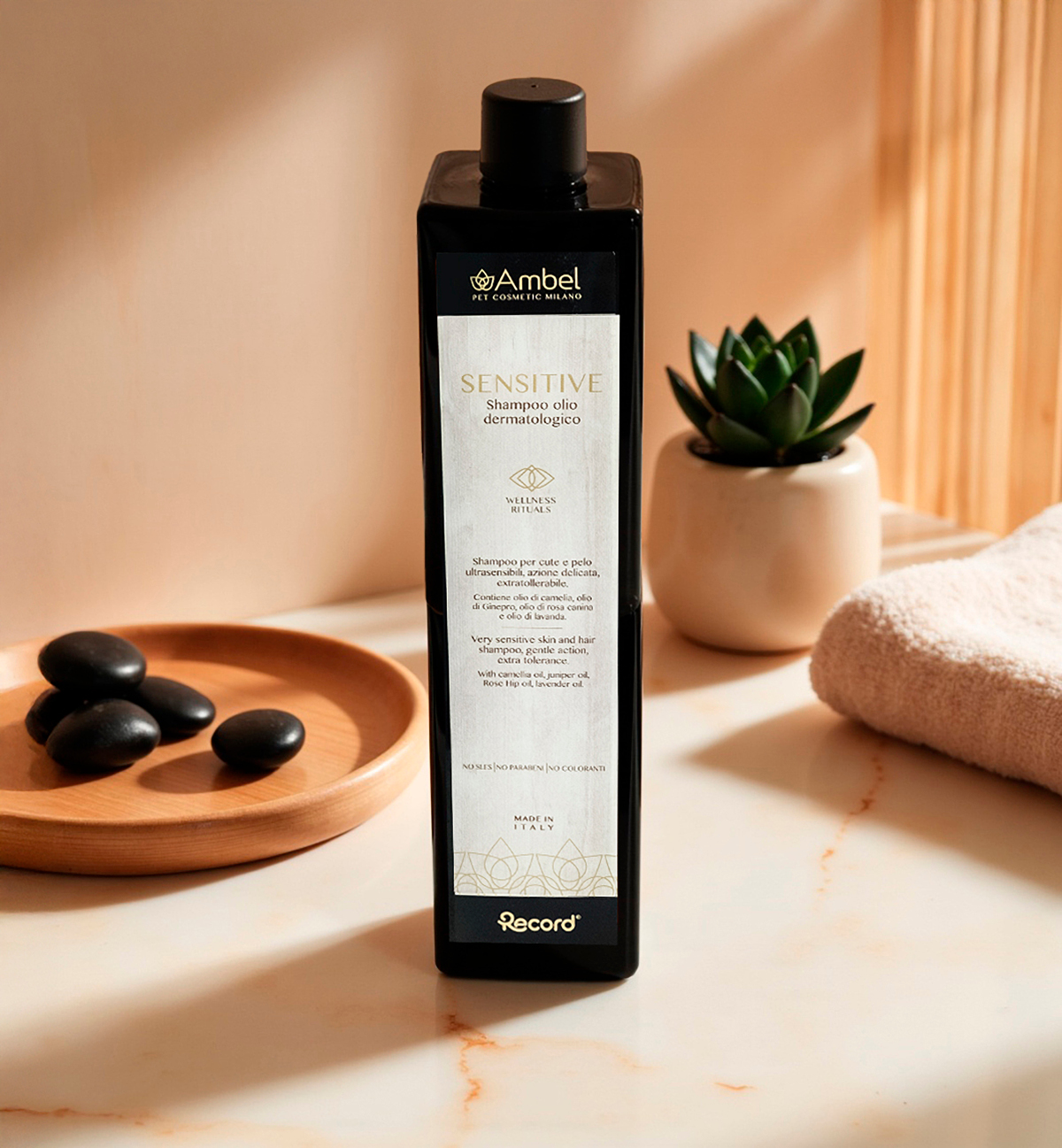 Dermatologiczny olejowy szampon Sensitive Ambel 1 L – zdjęcie 5