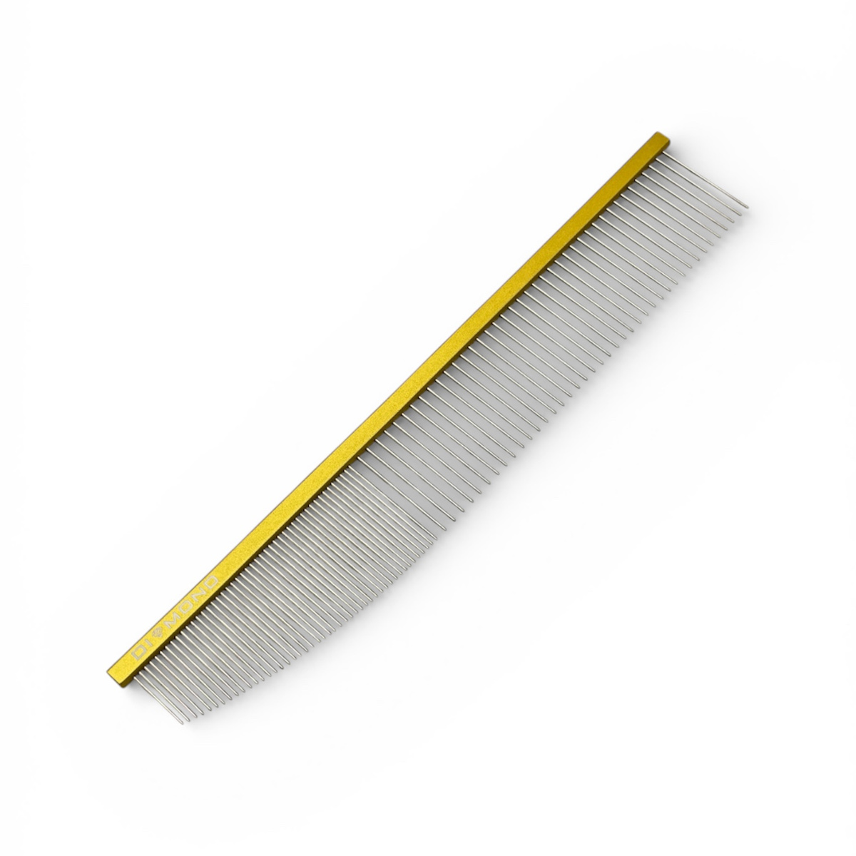 Aluminiowy Diamond grzebień ścięty złoty 22 cm