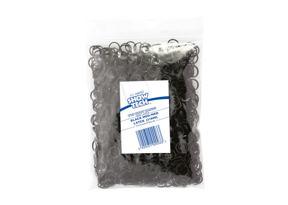 Gumki lateksowe czarne śr 8 mm 1000 sztuk