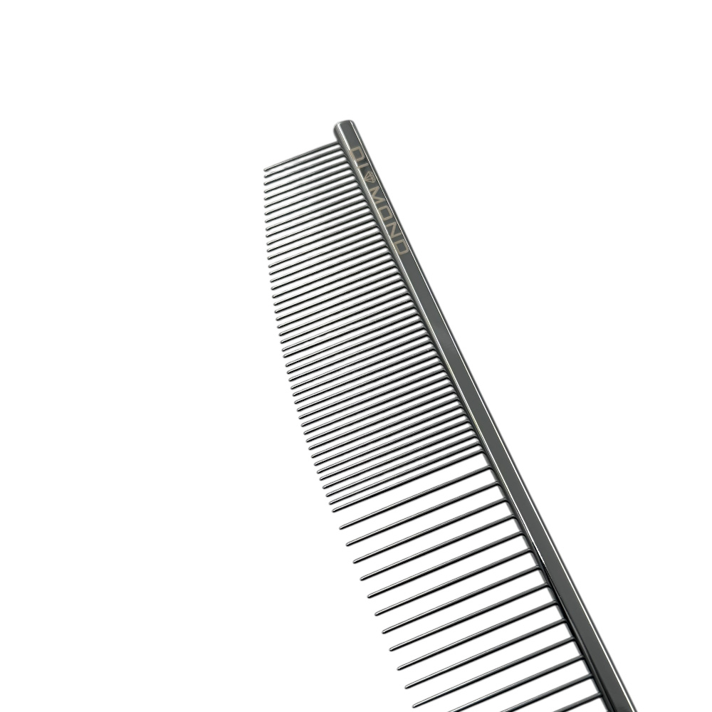 Diamond grzebień ścięty srebrny 22 cm – zdjęcie 2