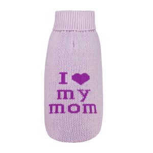 Sweterek I Love My Mom róż S 35 cm