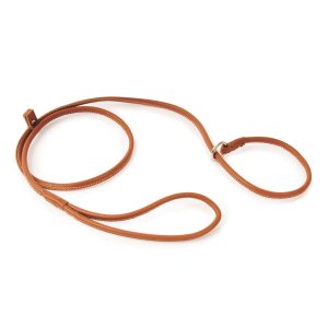 Smyczka ringówka 5mm S Tan dł 120 cm