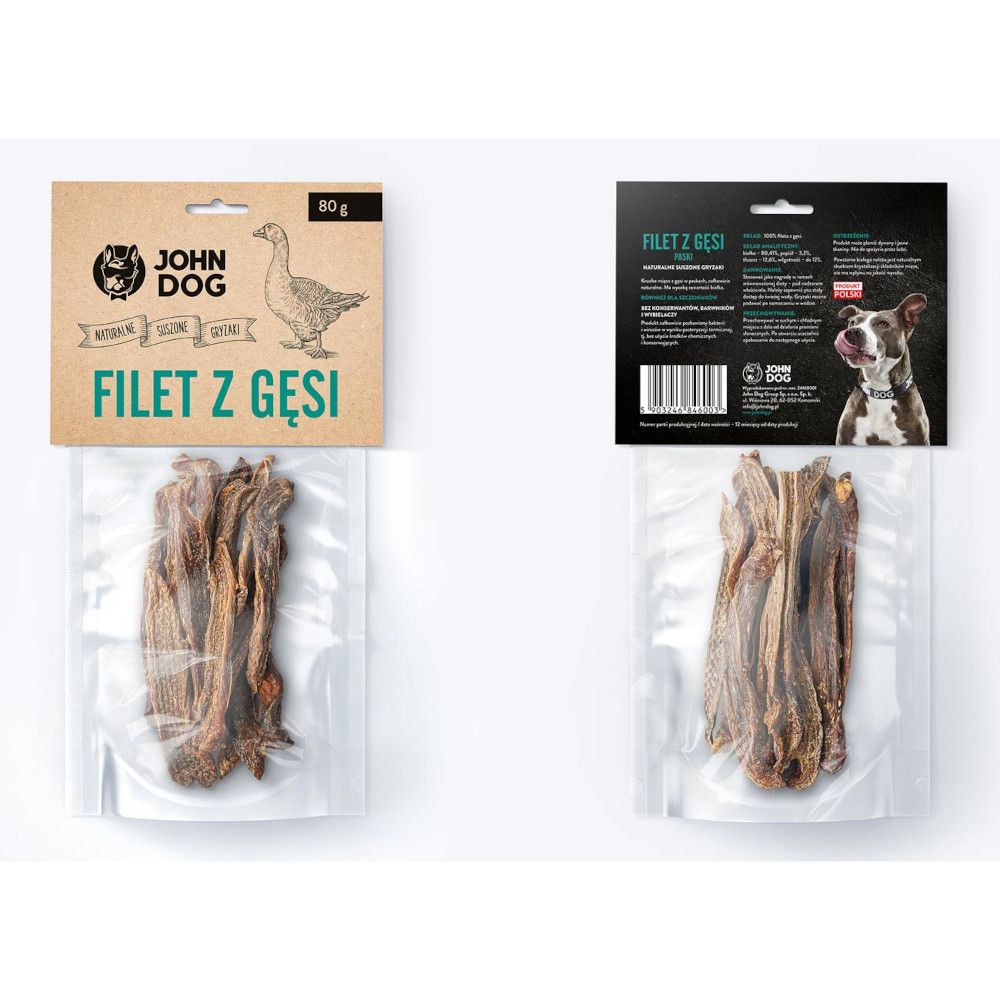 Smakołyki John Dog filet z gęsi 80 g
