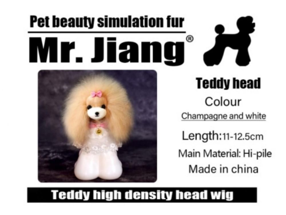 Włosy głowa Teddy Head Wig Mr Jiang złote