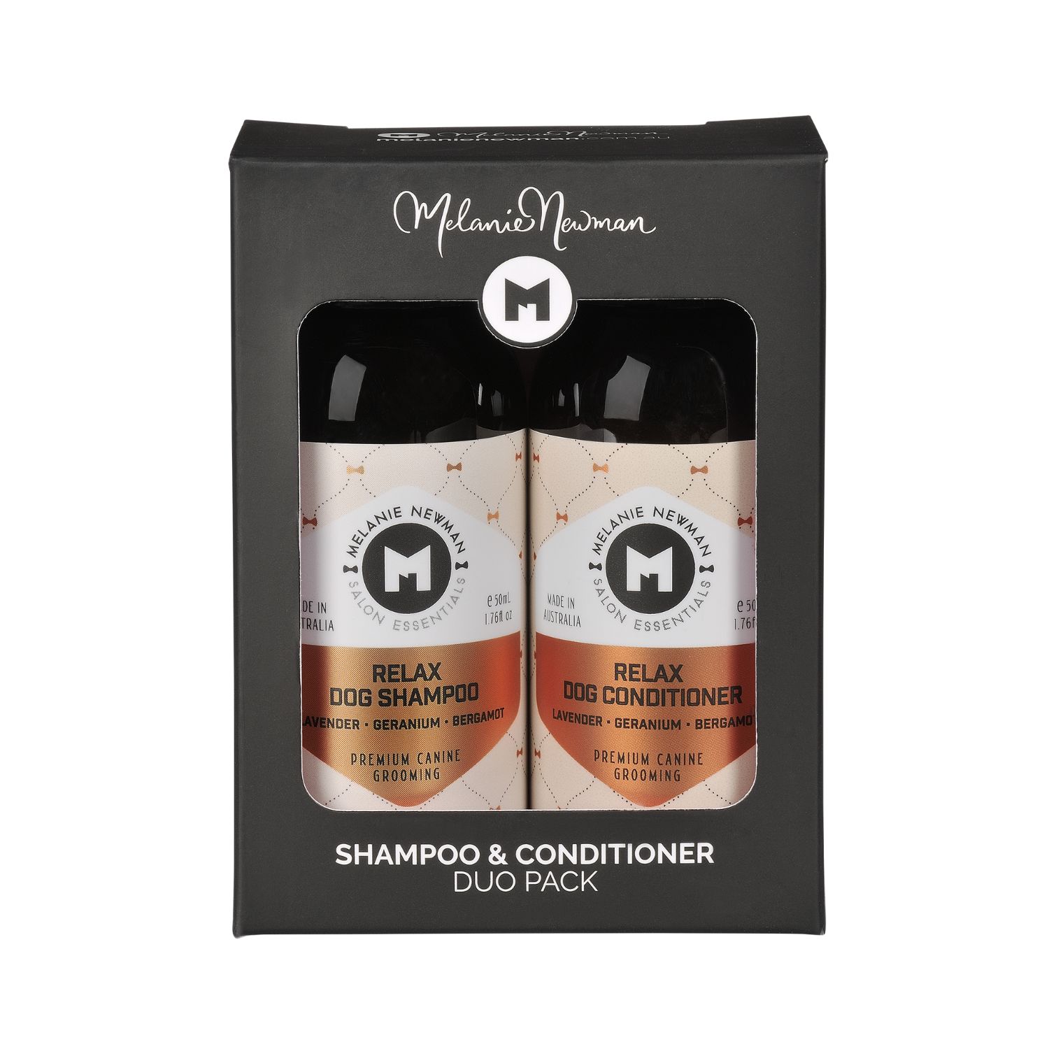 Zestaw szampon i odżywka Relax Melanie Newman 50ml