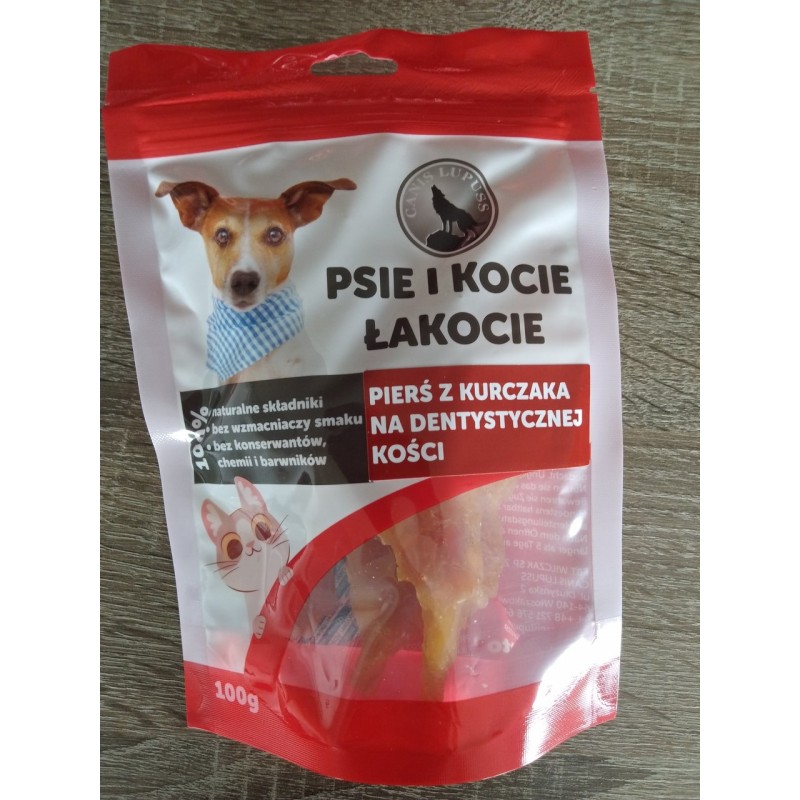 Canis Lupuss pierś z kurczaka na dent kości 100g