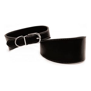 Obroża dla chartów S 5 x 28-36 cm czarna