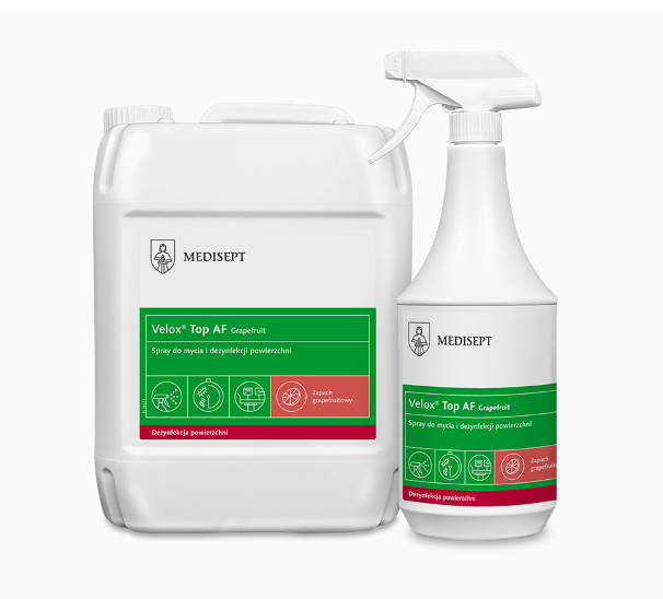 Velox spray dezynfekcja powierzchni grapefrit 1L na bakterie, grzyby